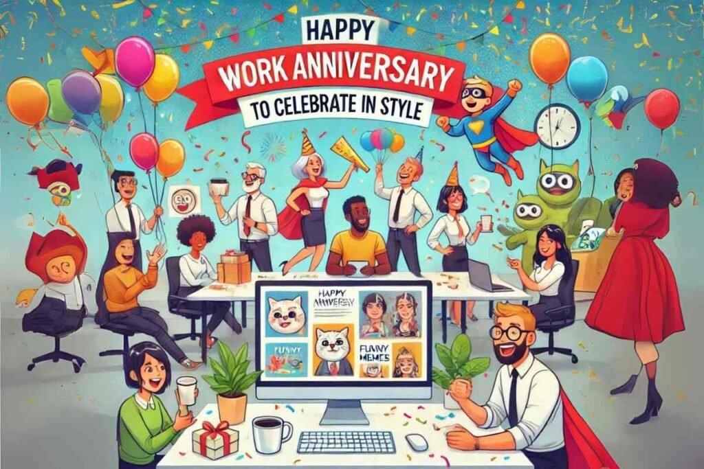 Happy work anniversary meme